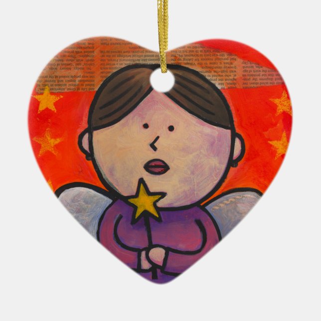 Gör en Wish Julgransprydnad Keramik (Framsidan)