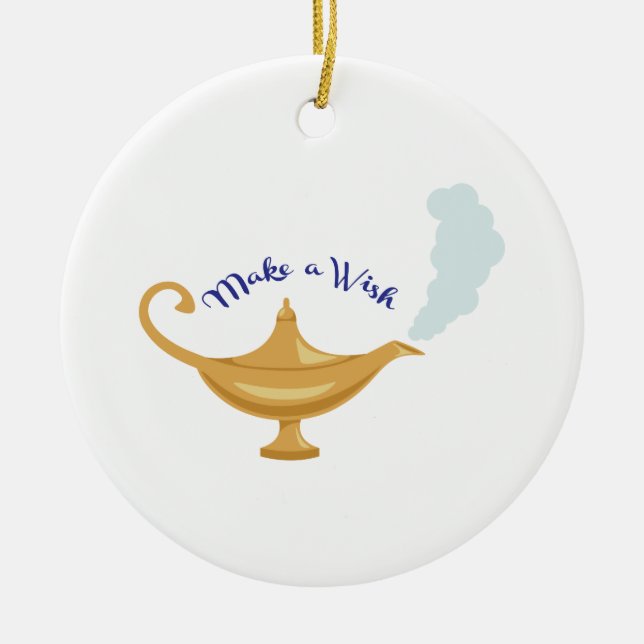 Gör en Wish Julgransprydnad Keramik (Framsidan)