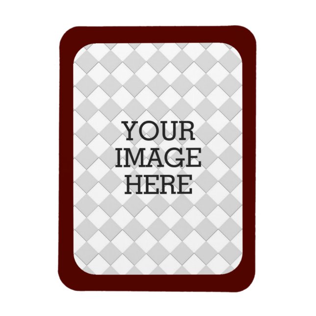 Gör enkelt din egen fotoVisning Burgundy Ram Magnet (Vertikal)