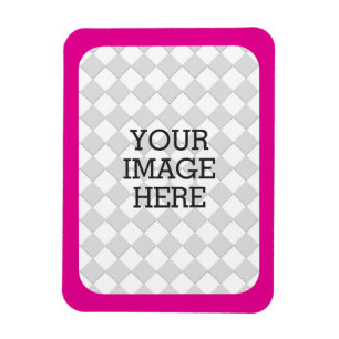 Gör enkelt din egen Photo Visning Rosa Fuchsia Magnet