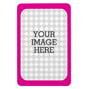 Gör enkelt din egen Photo Visning Rosa Fuchsia Magnet