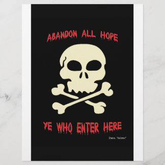 Gör er av med allt hopp som kommer hit