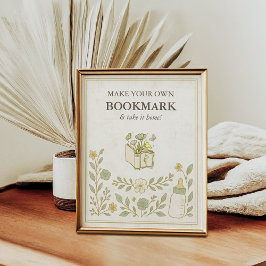 Gör ett eget bokmärke | Nytt kapitel - babyskor Poster