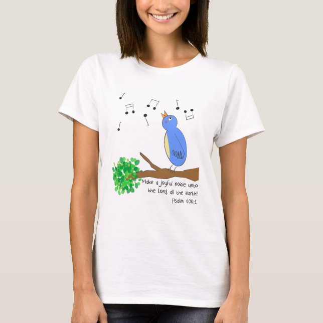 Gör ett glatt att stoja tee shirt (Framsida)