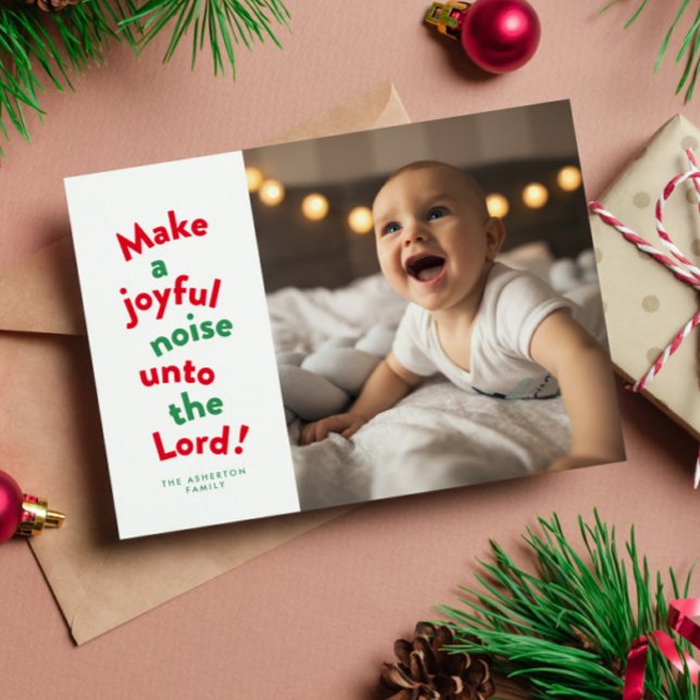 Gör ett glatt ljud kul religiös jul fotografering julkort (Skapare uppladdad)