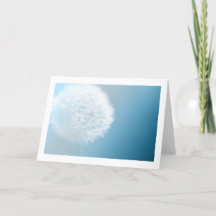 Gör ett hälsningskort för en önskad dandelion kort