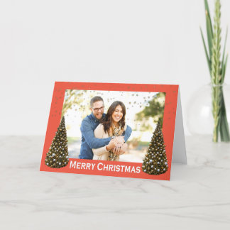 Gör ett julkortsfoto på julkortet helgkort