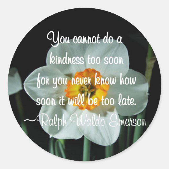 Gör ett kindness runt klistermärke (Framsida)