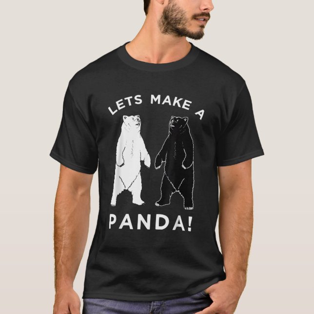 Gör ett pandabjörn t shirt (Framsida)