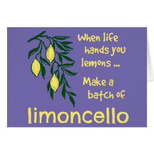 Gör ett parti Limoncello Lemon Liqueur Hälsningskort