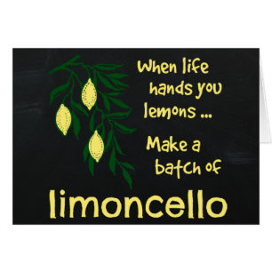 Gör ett parti Limoncello Lemon Liqueur Hälsningskort