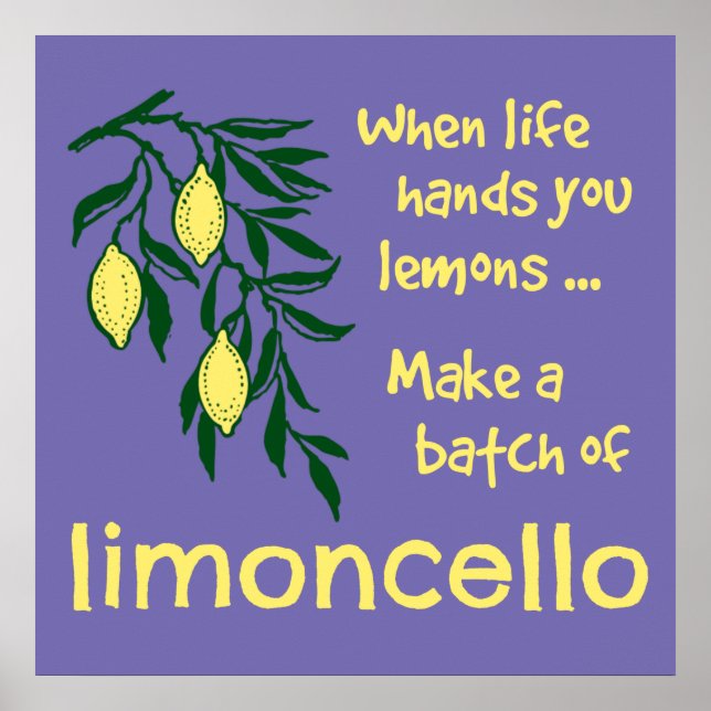 Gör ett parti Limoncello Lemon Liqueur Poster (Framsidan)