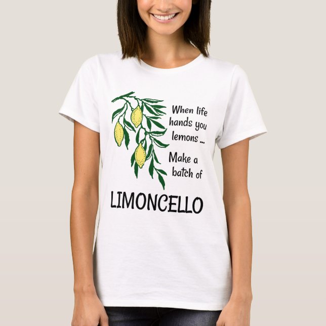 Gör ett parti Limoncello Lemon Liqueur T Shirt (Framsida)