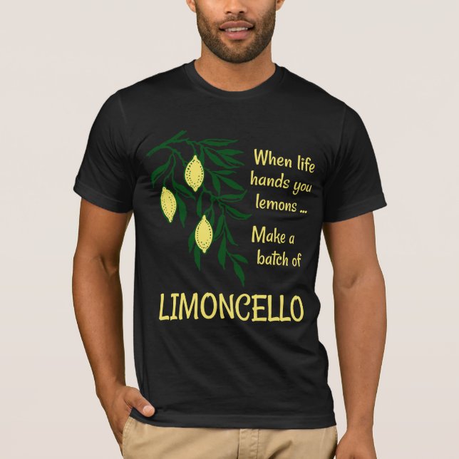 Gör ett parti Limoncello Lemon Liqueur T-shirt (Framsida)
