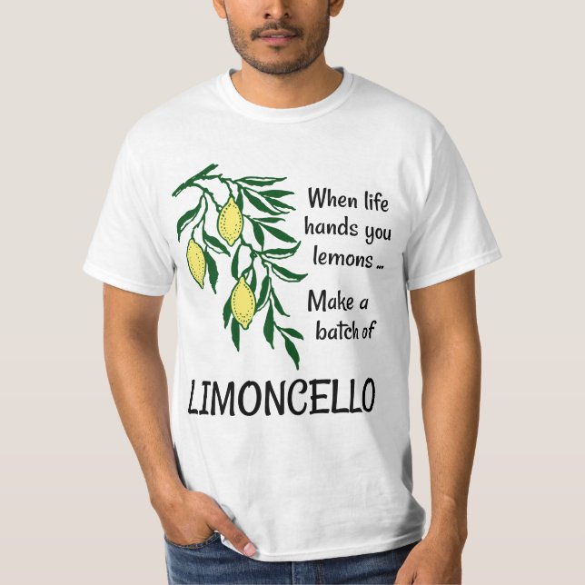 Gör ett parti Limoncello Lemon Liqueur T-shirt (Framsida)