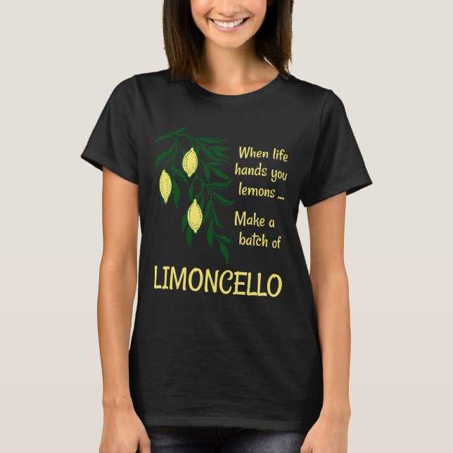 Gör ett parti Limoncello Lemon Liqueur T Shirt (Framsida)