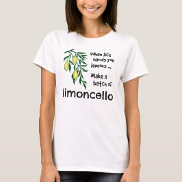 Gör ett parti Limoncello Lemon Liqueur Tee Shirt