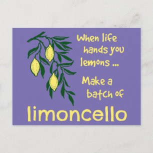 Gör ett parti Limoncello Lemon Liqueur Vykort