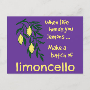 Gör ett parti Limoncello Lemon Liqueur Vykort