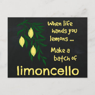 Gör ett parti Limoncello Lemon Liqueur Vykort