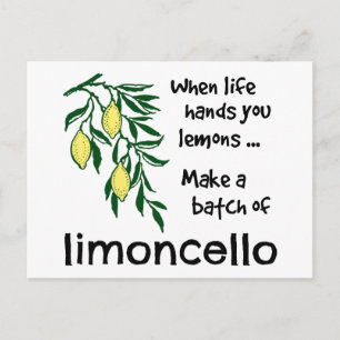 Gör ett parti Limoncello Lemon Liqueur Vykort