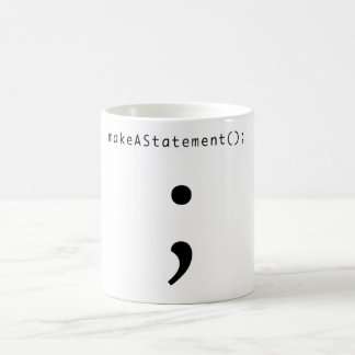Gör ett påstående kaffemugg
