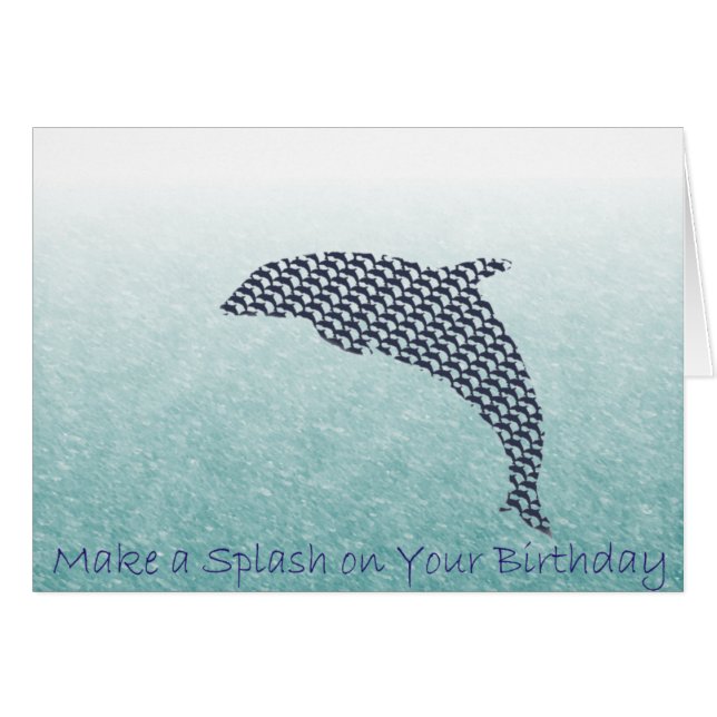 Gör ett stänk hälsningskort (Framsidan Horizontal)