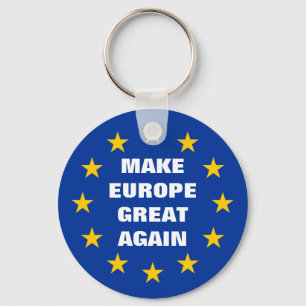 Gör Europa den underbara igen Euroflagga att Nyckelring