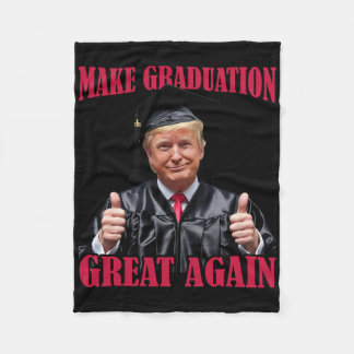 Gör examen bra igen rolig Donald Trump examen Fleecefilt
