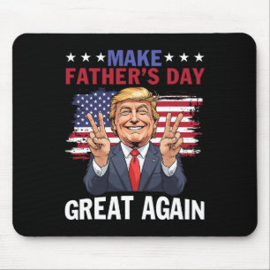 Gör Fars Dag Stort Igen Trump Patriotisk Pappa Musmatta