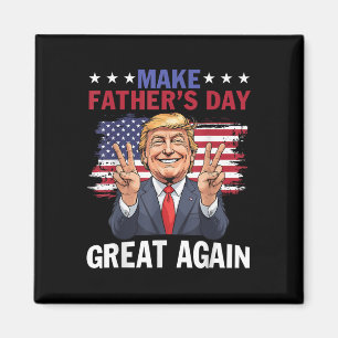 Gör Fars dag Underbar igen, Trump patriotisk pappa Magnet