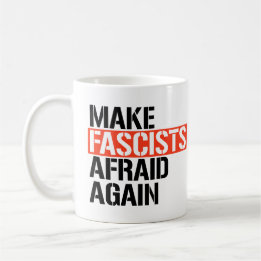 Gör fascister rädda igen kaffemugg