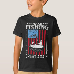 Gör Fiske Stort Igen Trump Rolig Fiskare Ang T Shirt