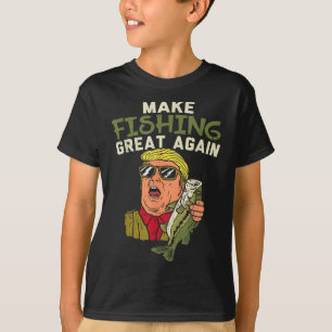 Gör Fiske Stort Igen Trump Rolig Fiskare Ang T Shirt