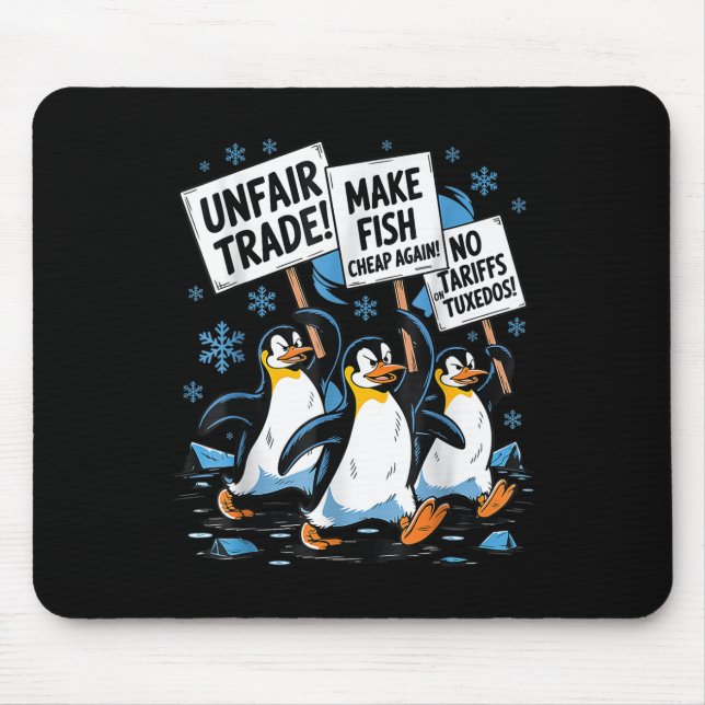 Gör fiskens Billigt igen! Funny Resist Penguin Musmatta (Framsidan)