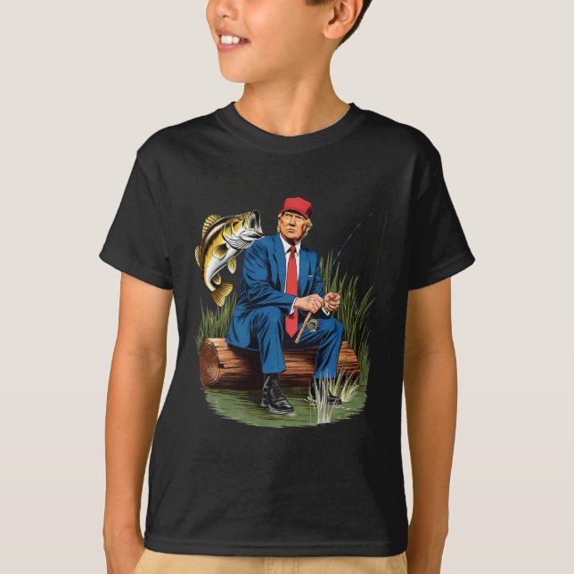 Gör fisket Underbart igen Lustigt genom att fiska  T Shirt (Framsida)
