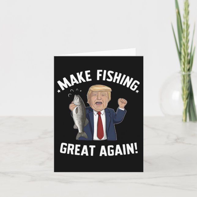 Gör fisket Underbart igen till Trump-roligt Kort (Framsida)