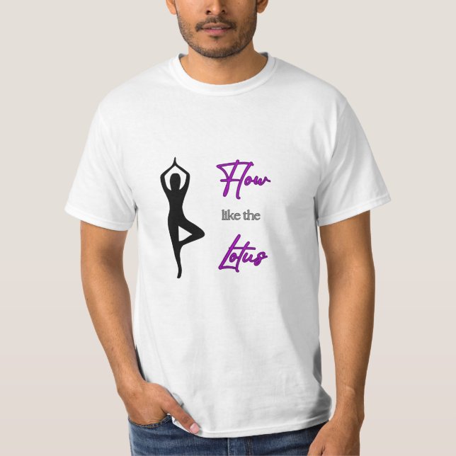 GÖR! Flöde som Lotus - Yoga T-Shirt (Framsida)