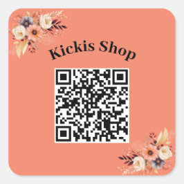 Gör företaget till ett eget QR-kodmärke Fyrkantigt Klistermärke