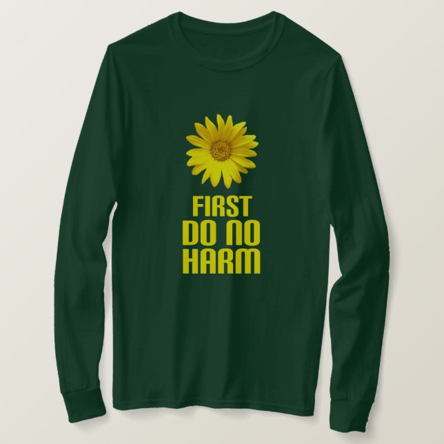 gör först ingen skada tee (Design framsida)