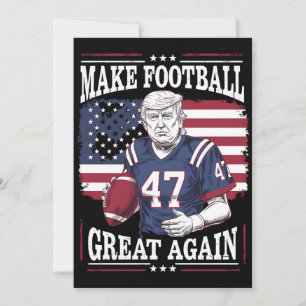 Gör fotbollen Underbar igen Vintage USA flagga Tru Inbjudningar