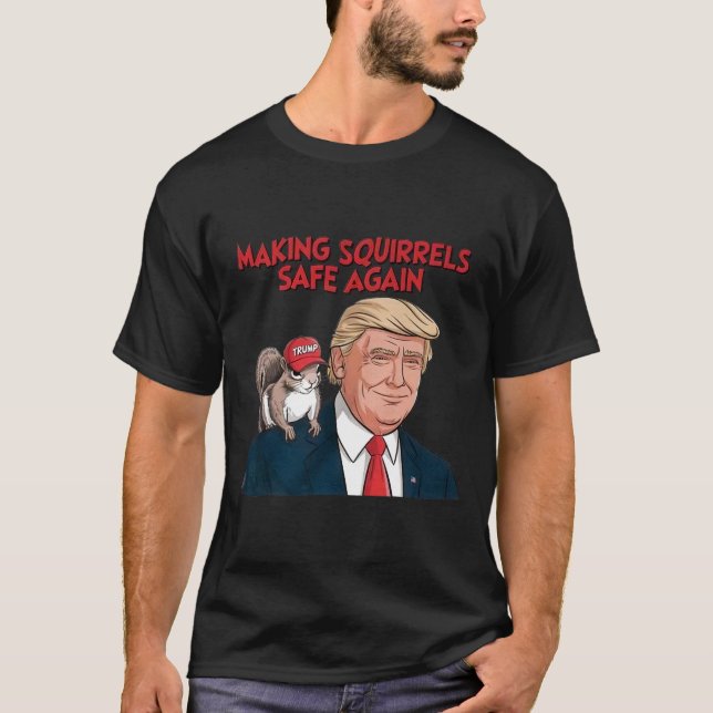 Gör frågeställare Säkra igen Trump 2024 T Shirt (Framsida)