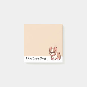 Gör Fransk Bulldogg Bra Post-it Block
