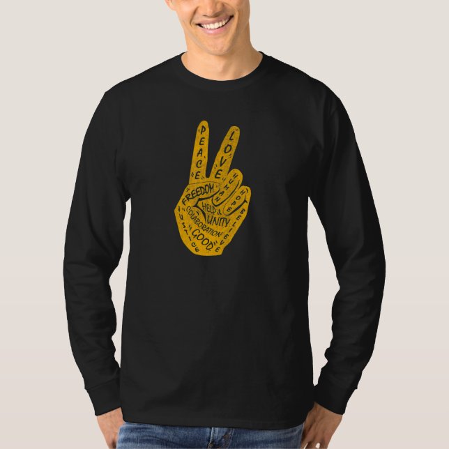 Gör fred inte till fredshandling i Krig 22 T Shirt (Framsida)