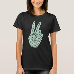 Gör fred inte till fredsskylt i Krig 10 T Shirt