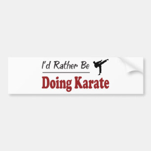 Gör ganska Karate Bildekal
