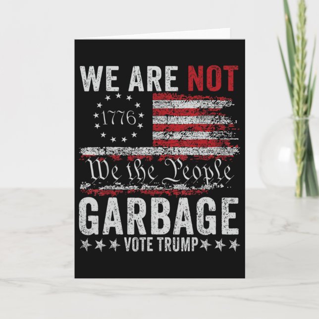 Gör Garge Stort Igen Garge För Trump  Kort (Framsida)