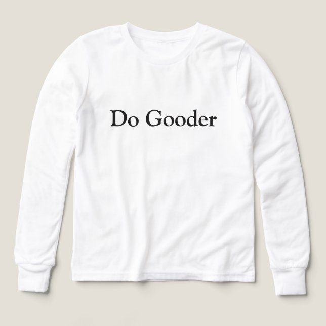 Gör-Gott Långärmad T Shirt (Design framsida)