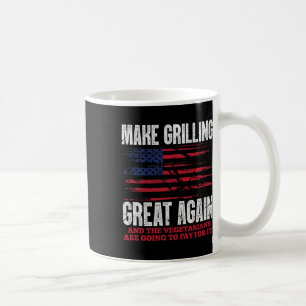Gör grillning bra igen rolig Trump Bbq Pit Mast Kaffemugg