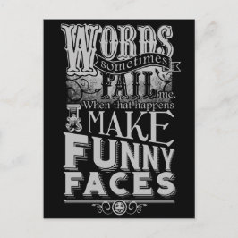 Gör Grimaser Vykort